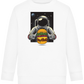 Spaceman Burger Design - Comfort Kids Sweater_WHITE_front