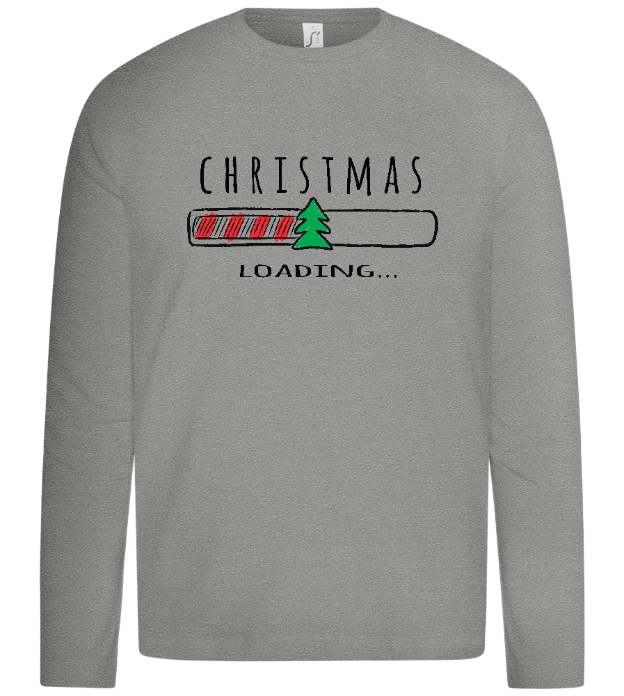 Christmas Loading Bar Design - Premium kids long sleeve t-shirt_ORION GREY_front