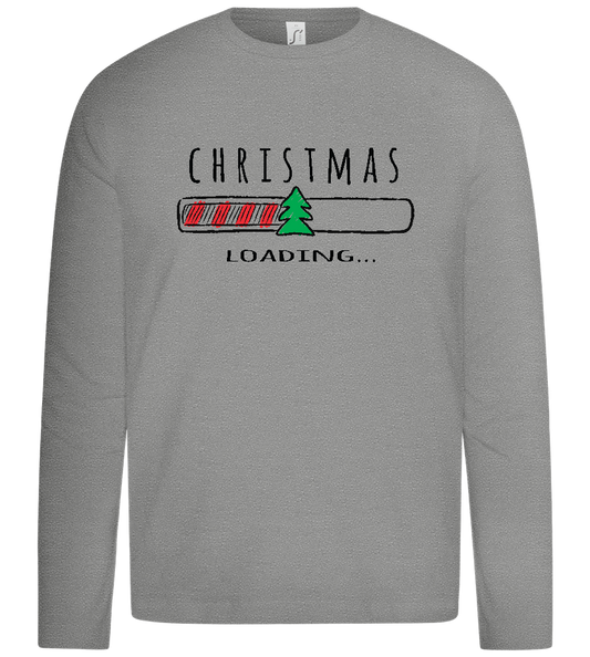 Christmas Loading Bar Design - Premium kids long sleeve t-shirt_ORION GREY_front