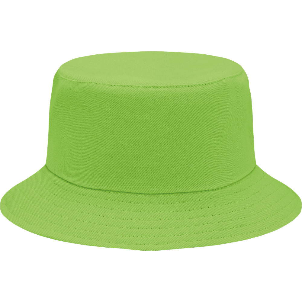 Brushed Cotton Bucket Sun Hat_LIME_front