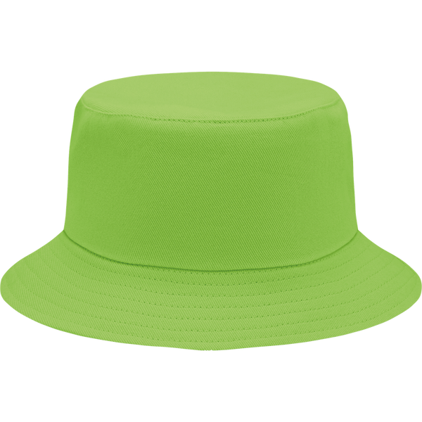 Brushed Cotton Bucket Sun Hat_LIME_front