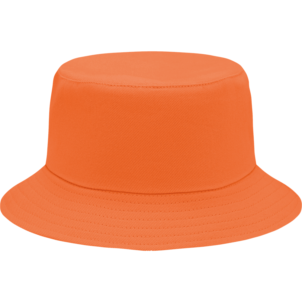 Brushed Cotton Bucket Sun Hat_ORANGE_front