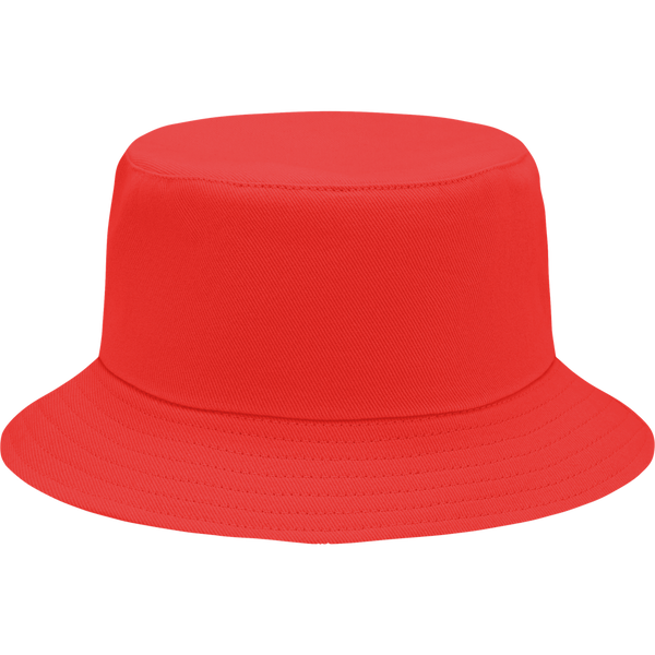Brushed Cotton Bucket Sun Hat_RED_front