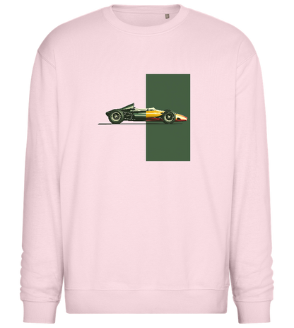 Retro Vibe F1 Design - Comfort Essential Unisex Sweater_LIGHT PEACH ROSE_front