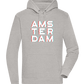 Glitched Amsterdam Design - Premium unisex hoodie_ORION GREY II_front
