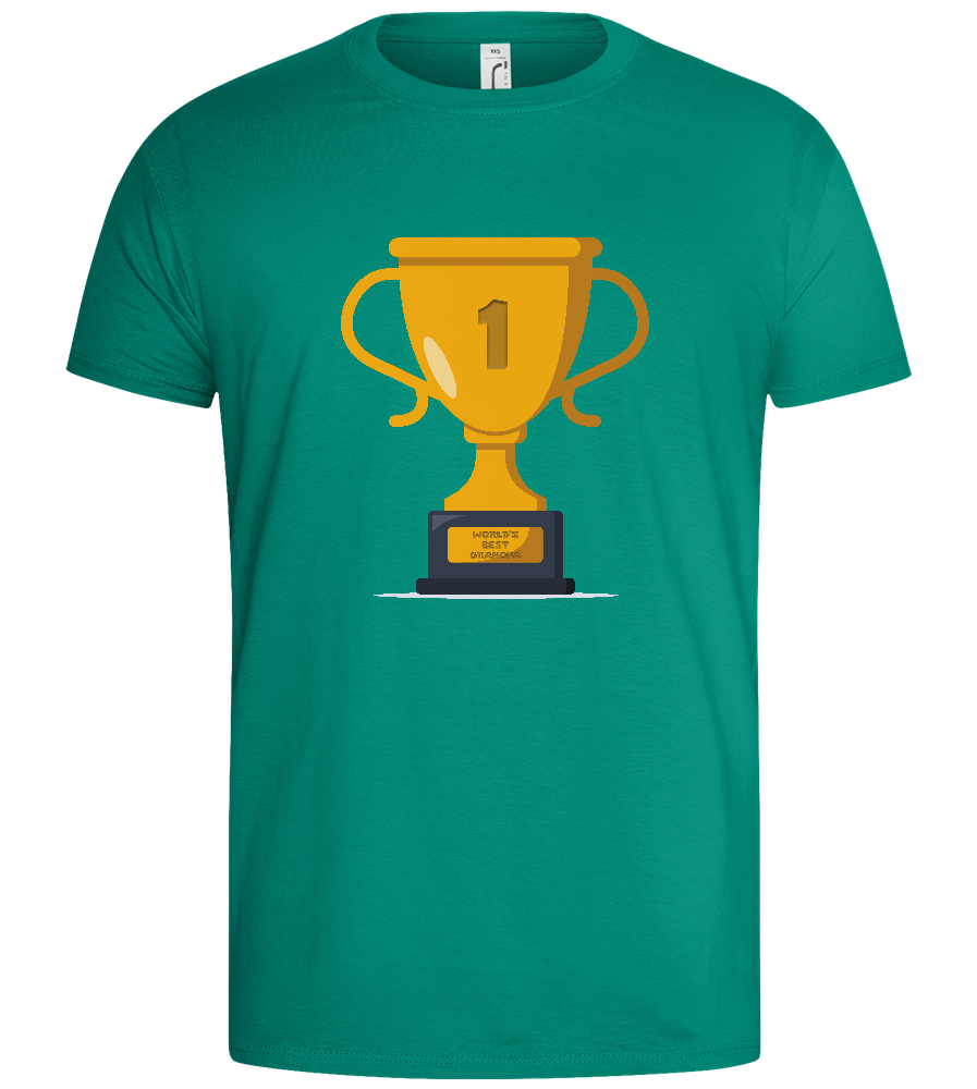 #1 Grandpa Design - Basic men's t-shirt_GREEN BOTTLE_front