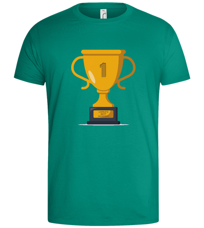 #1 Grandpa Design - Basic men's t-shirt_GREEN BOTTLE_front