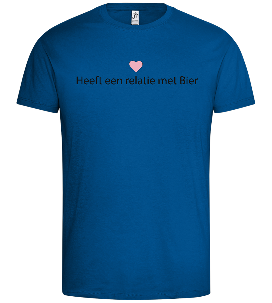 Relatie met Bier Design - Premium men's t-shirt_ROYAL_front