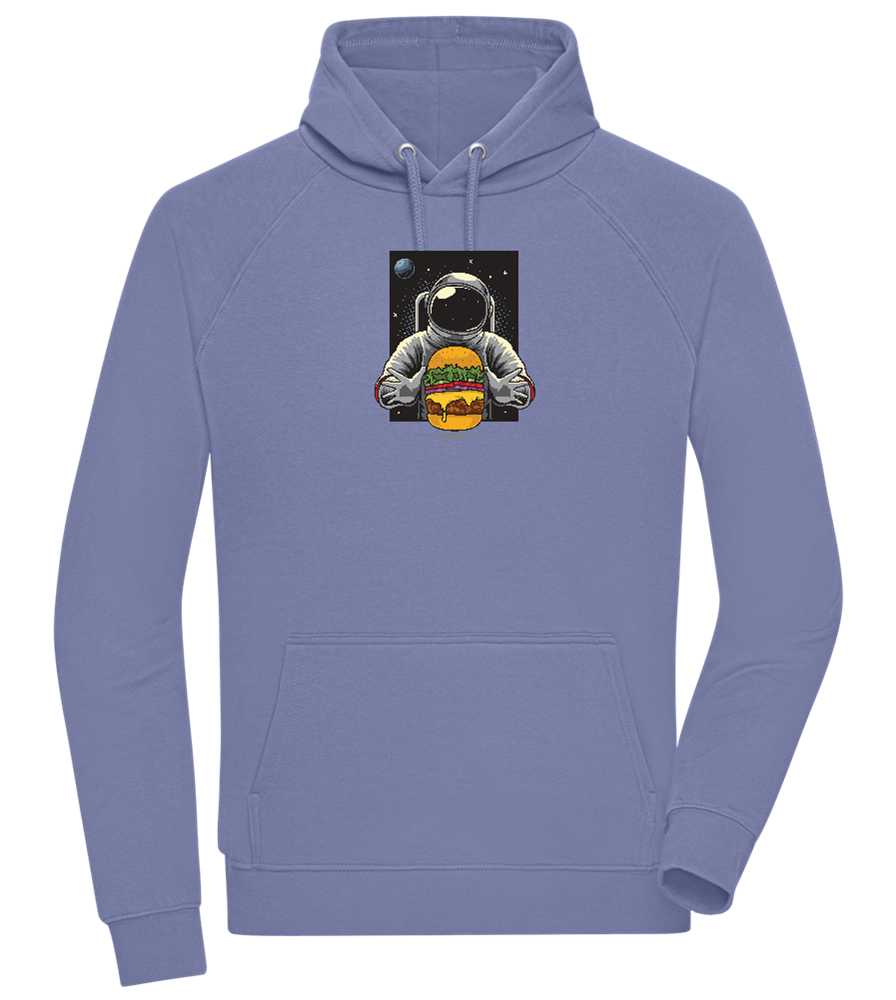 Spaceman Burger Design - Comfort unisex hoodie_BLUE_front