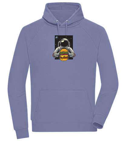 Spaceman Burger Design - Comfort unisex hoodie_BLUE_front