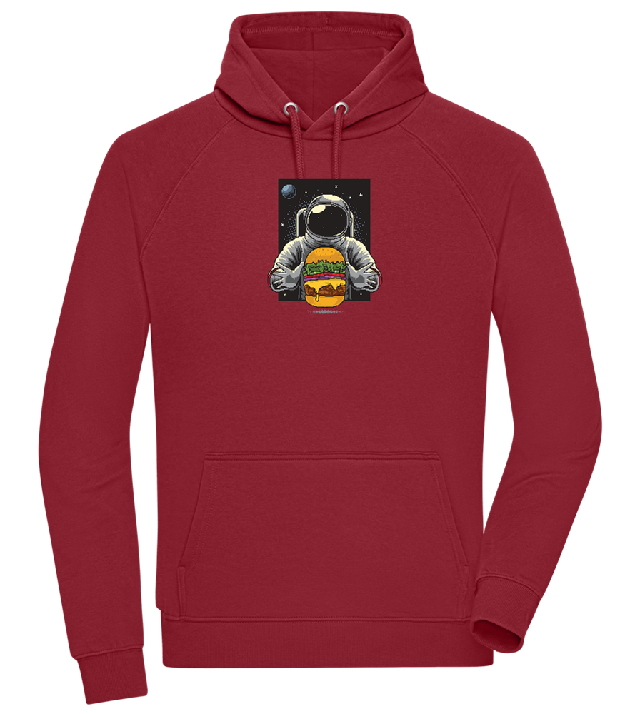 Spaceman Burger Design - Comfort unisex hoodie_BORDEAUX_front