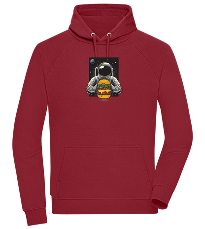 Spaceman Burger Design - Comfort unisex hoodie_BORDEAUX_front