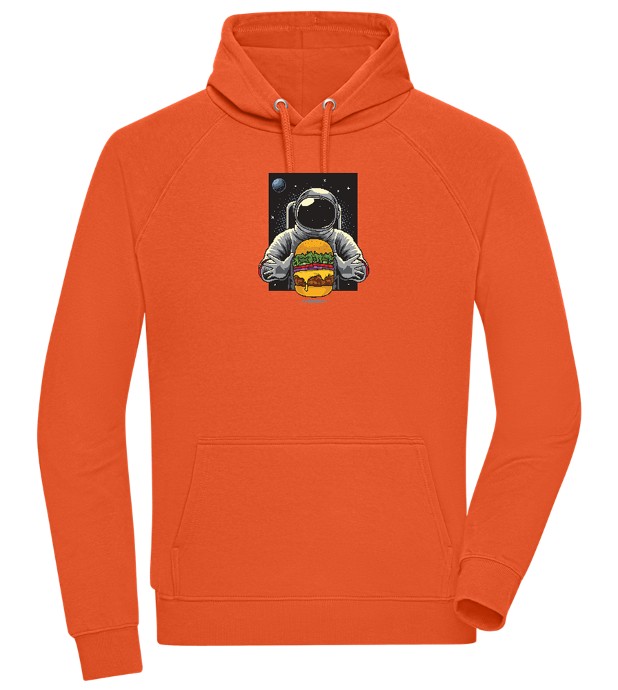 Spaceman Burger Design - Comfort unisex hoodie_BURNT ORANGE_front