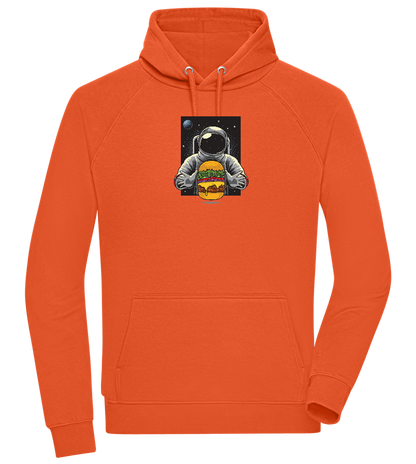 Spaceman Burger Design - Comfort unisex hoodie_BURNT ORANGE_front