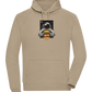 Spaceman Burger Design - Comfort unisex hoodie_KHAKI_front