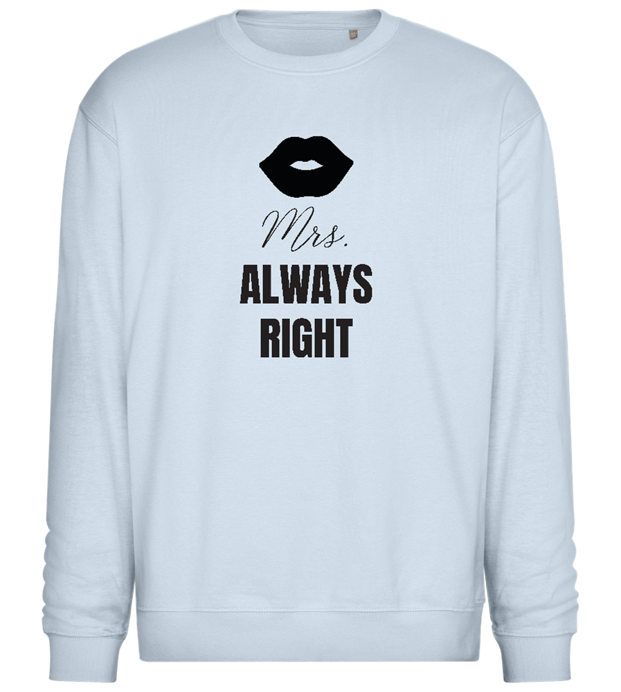 Always Right Design - Comfort Essential Unisex Sweater_CREAMY BLUE_front