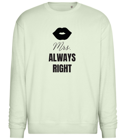 Always Right Design - Comfort Essential Unisex Sweater_CREAMY GREEN_front