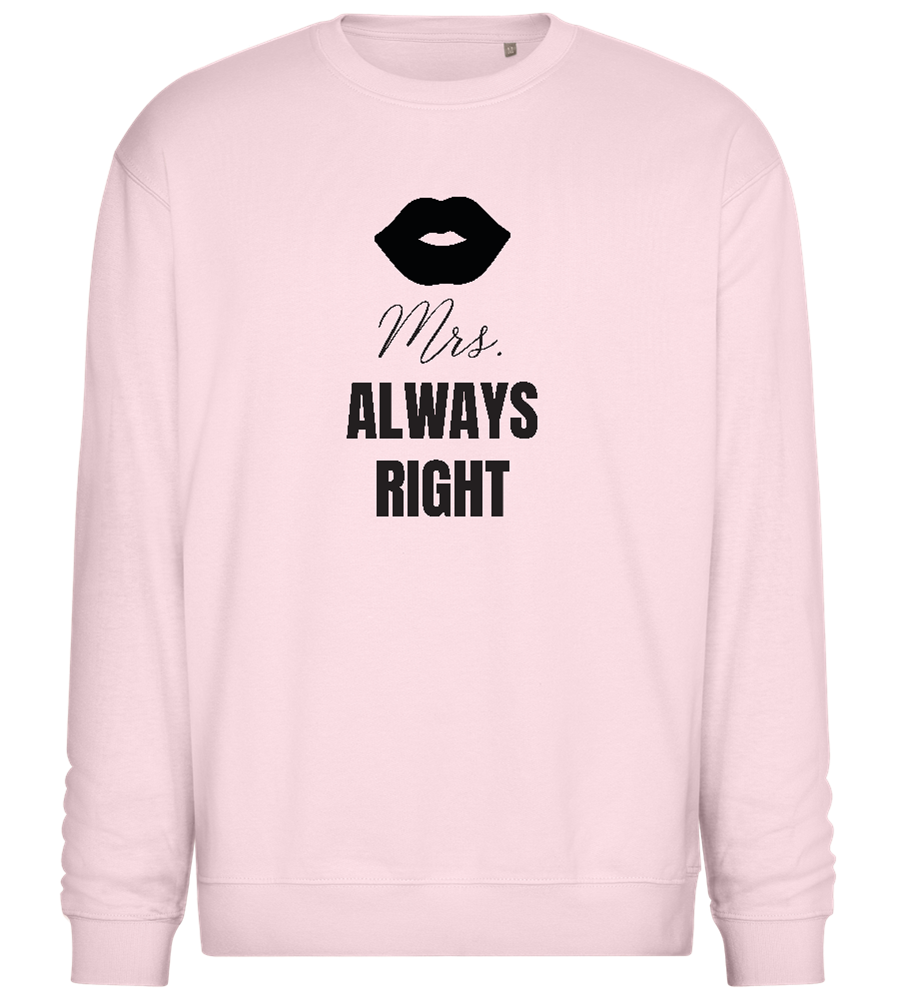 Always Right Design - Comfort Essential Unisex Sweater_LIGHT PEACH ROSE_front