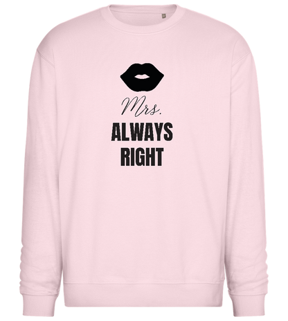 Always Right Design - Comfort Essential Unisex Sweater_LIGHT PEACH ROSE_front