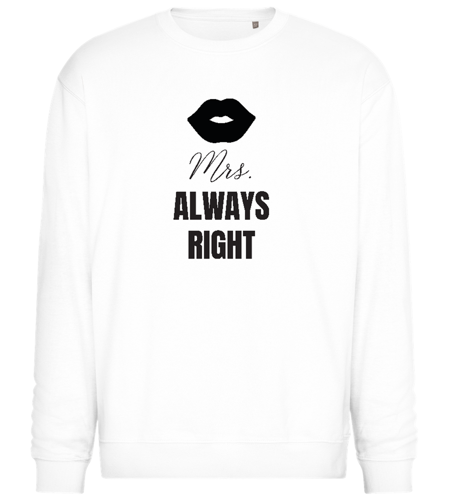 Always Right Design - Comfort Essential Unisex Sweater_WHITE_front