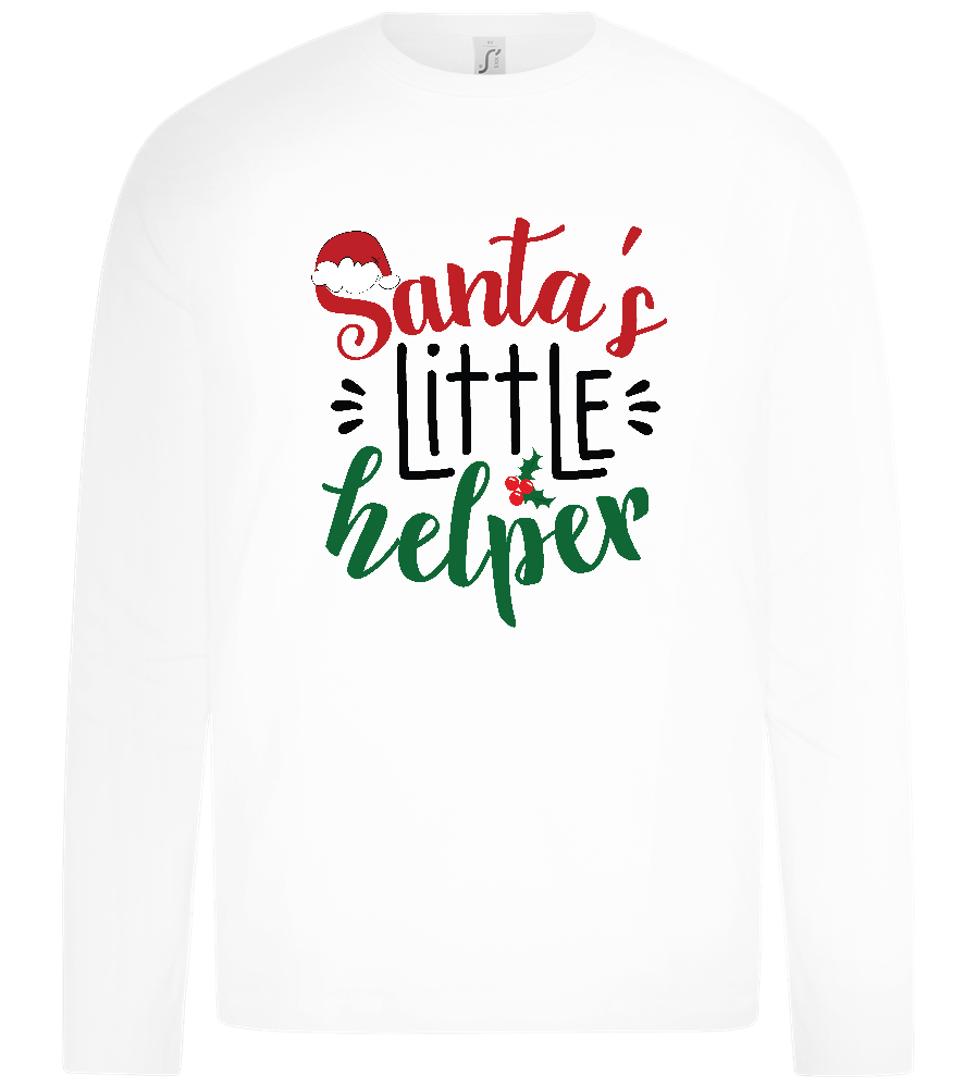 Santa's Helper Design - Premium kids long sleeve t-shirt_WHITE_front