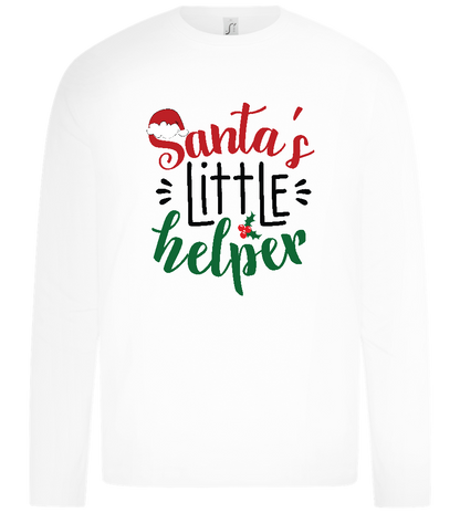 Santa's Helper Design - Premium kids long sleeve t-shirt_WHITE_front