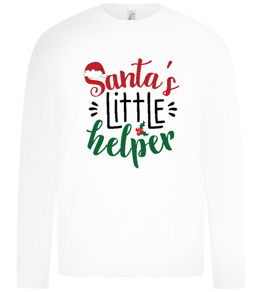 Santa's Helper Design - Premium kids long sleeve t-shirt_WHITE_front