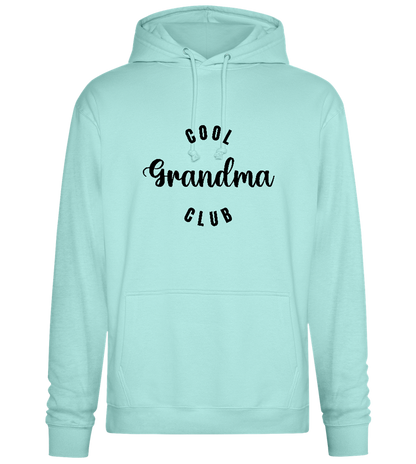 Cool Grandma Club Text Design - Premium Essential Unisex Hoodie_ARCTIC BLUE_front