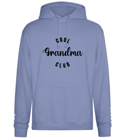 Cool Grandma Club Text Design - Premium Essential Unisex Hoodie_BLUE_front