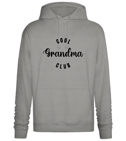 Cool Grandma Club Text Design - Premium Essential Unisex Hoodie_ORION GREY II_front