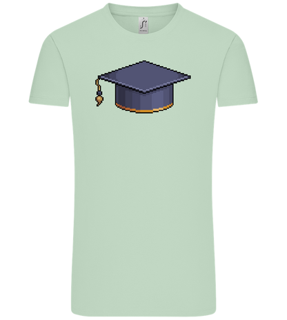 Pixelated Hat Design - Comfort Unisex T-Shirt_ICE GREEN_front