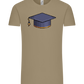 Pixelated Hat Design - Comfort Unisex T-Shirt_KHAKI_front