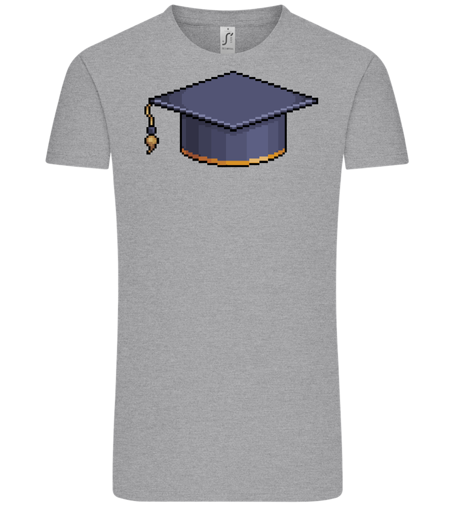 Pixelated Hat Design - Comfort Unisex T-Shirt_ORION GREY_front