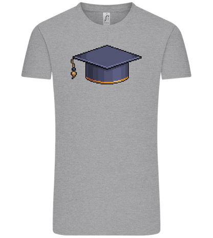 Pixelated Hat Design - Comfort Unisex T-Shirt_ORION GREY_front