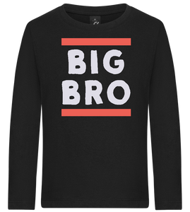 Big Bro Text Design - Premium kids long sleeve t-shirt