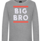 Big Bro Text Design - Premium kids long sleeve t-shirt_ORION GREY_front