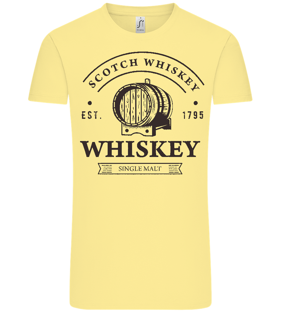 Scotch Whiskey Design - Comfort Unisex T-Shirt_AMARELO CLARO_front