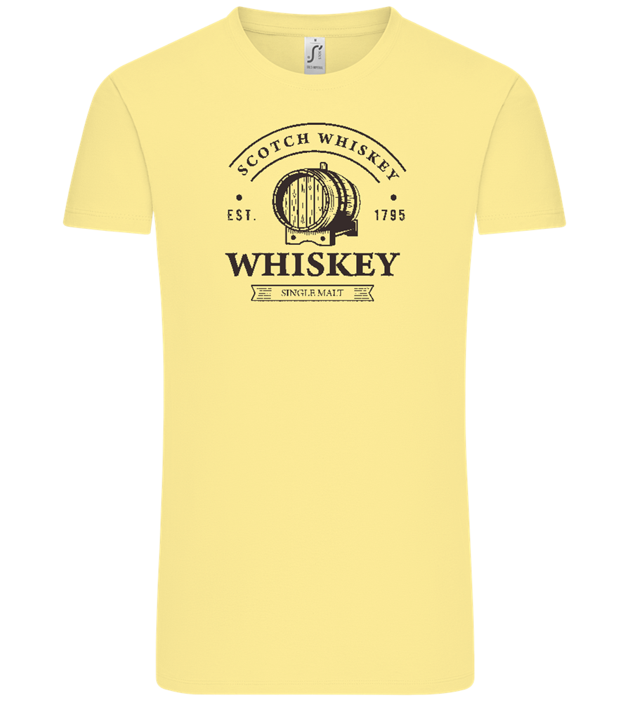 Scotch Whiskey Design - Comfort Unisex T-Shirt_AMARELO CLARO_front