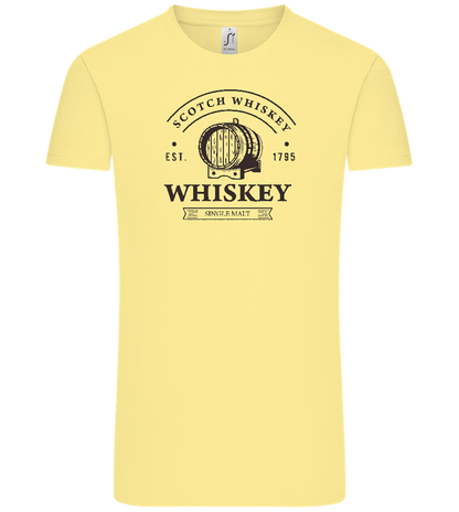 Scotch Whiskey Design - Comfort Unisex T-Shirt_AMARELO CLARO_front