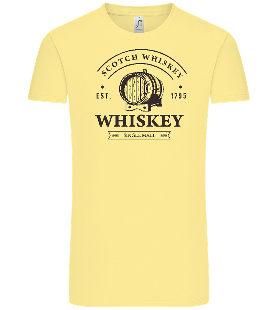 Scotch Whiskey Design - Comfort Unisex T-Shirt_AMARELO CLARO_front