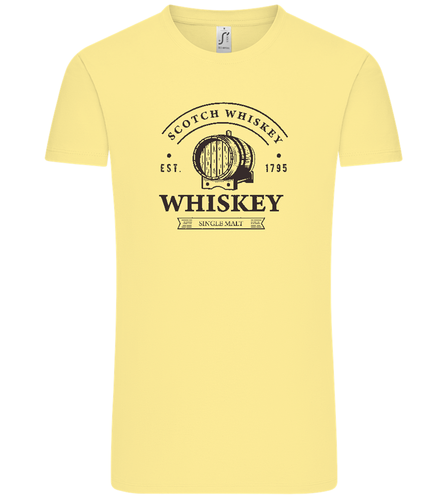 Scotch Whiskey Design - Comfort Unisex T-Shirt_AMARELO CLARO_front