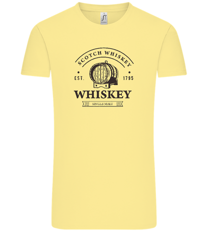 Scotch Whiskey Design - Comfort Unisex T-Shirt_AMARELO CLARO_front