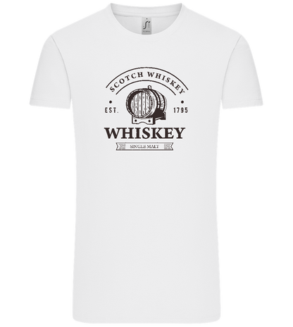 Scotch Whiskey Design - Comfort Unisex T-Shirt_WHITE_front