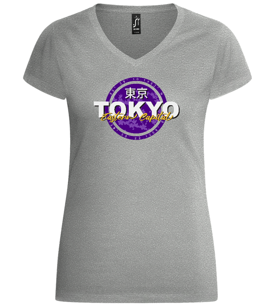 Eastern Capital Design - Basic women's v-neck t-shirt_ORION GREY_front