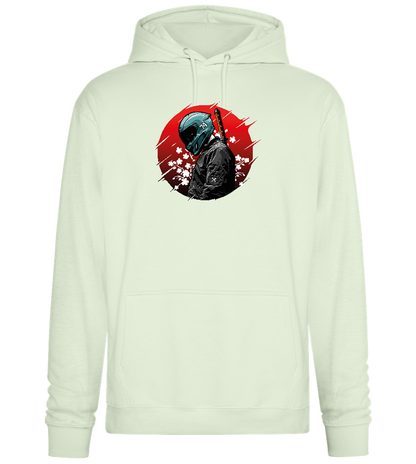 Red Samurai Design - Premium Essential Unisex Hoodie_CREAMY GREEN_front