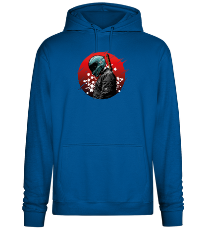 Red Samurai Design - Premium Essential Unisex Hoodie_ROYAL_front