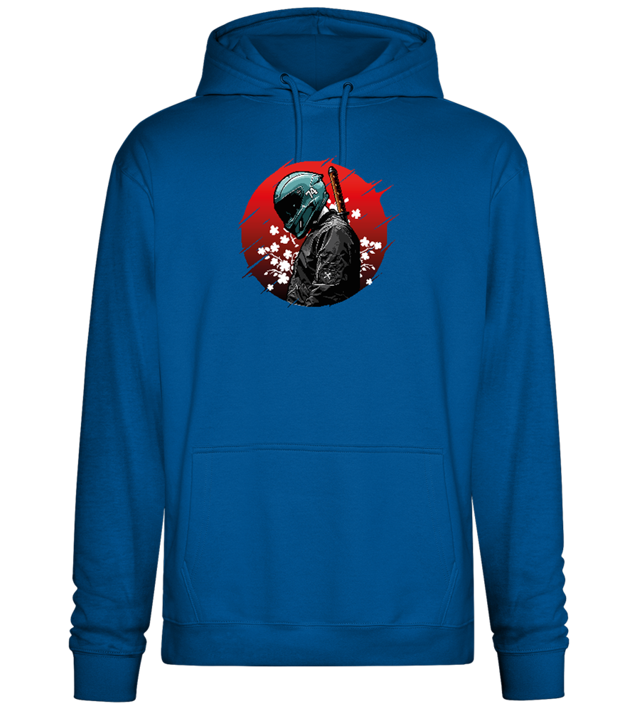 Red Samurai Design - Premium Essential Unisex Hoodie_ROYAL_front