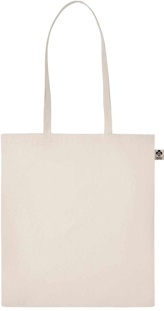 Basic organic cotton shopping bag_BEIGE_front