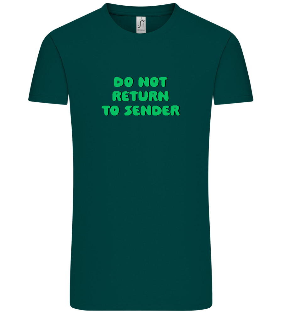 Do Not Return to Sender Design - Comfort Unisex T-Shirt_GREEN EMPIRE_front