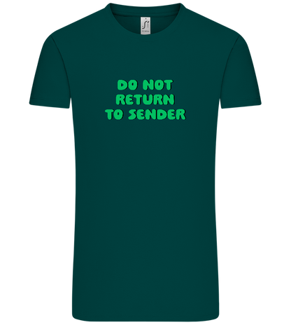 Do Not Return to Sender Design - Comfort Unisex T-Shirt_GREEN EMPIRE_front